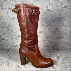 Coach Brown Maxene Western Boots/Booties